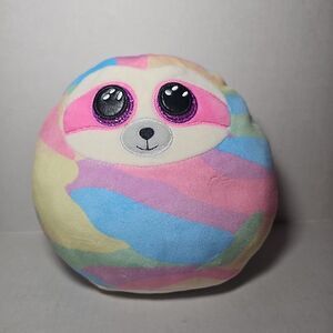Ty Squish a Boo Cooper Sloth 8" Plush Stuffed Toy MINT CONDITION
